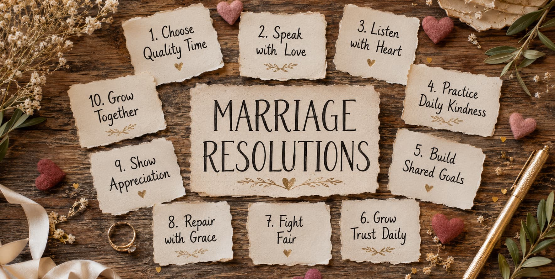 Marriage resolutions feature image with ten meaningful promises for wives to build stronger love, trust, and connection